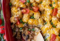 Fiesta Beef and Tater Tot Bake