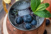 Irresistible Blueberry Moscow Mule Cocktail