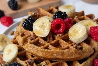 Pillowy Gluten-Free Banana Oat Waffles