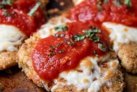 Golden Crispy Gluten-Free Baked Chicken Parmesan