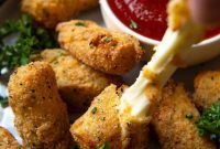 Crunchy Grain-Free Mozzarella Sticks