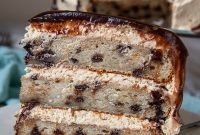 Chunky Monkey Cake with Creamy Peanut Butter Frosting