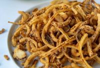 Homemade Crispy Gluten Free Fried Onion Strings