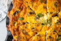 Savory Sausage & Cottage Cheese Crustless Quiche