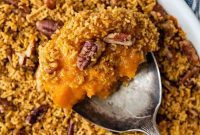 Decadent Gluten-Free Sweet Potato Casserole with a Crispy Pecan Topping