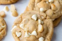 Pillowy Soft Gluten-Free White Chocolate Macadamia Nut Cookies