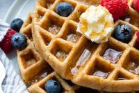 Deliciously Fluffy Crispy Gluten Free Oat Waffles