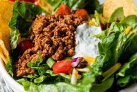 Gluten-Free Ground Beef Taco Salad in 20 Minutes
