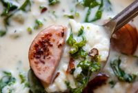 Velvety Quick Kale and Sausage Soup