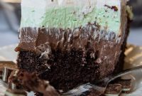 Dreamy Andes Mint Chocolate Pudding Poke Cake