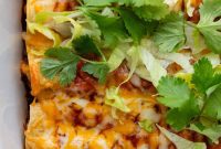 Zesty Cheesy Gluten-Free Beef and Bean Enchiladas