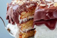 Divine Almond Chocolate Coconut Cake with Dreamy Coconut Frosting