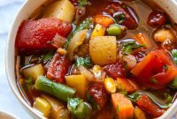 Wholesome Rustic Vegetable Soup Gluten Free