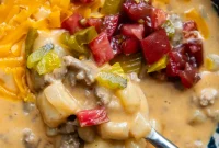 Effortlessly Creamy Gluten Free Cheeseburger Soup
