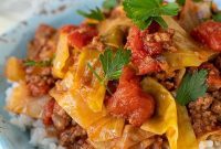Lazy Cabbage Roll Bake