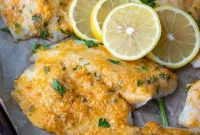15 Minute Golden Parmesan Crusted Tilapia Gluten Free