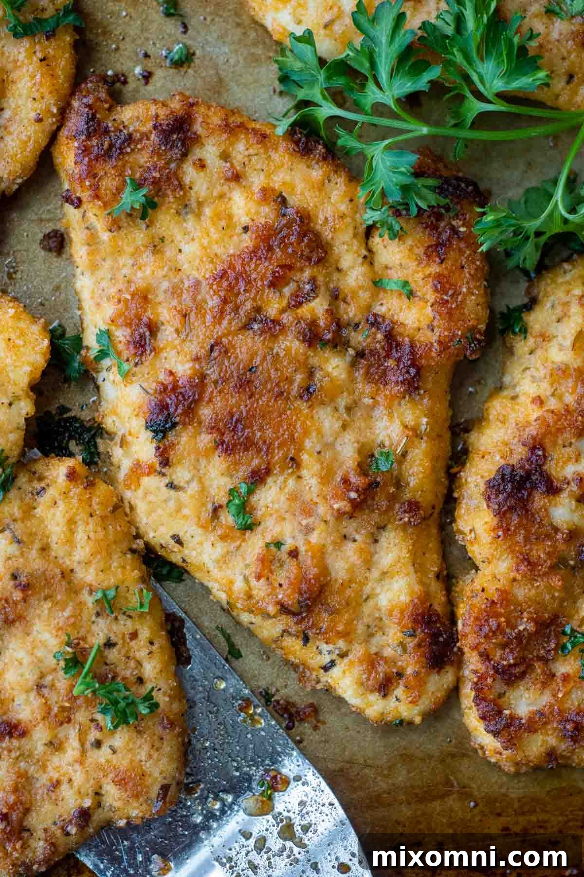overhead shot of gluten-free chicken