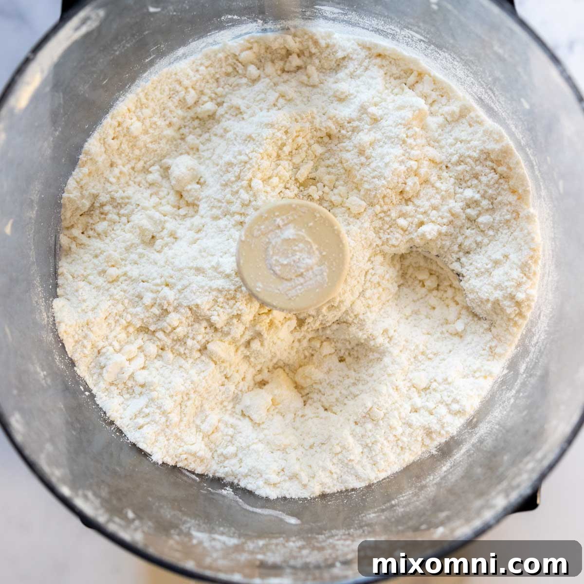 the gluten-free flour mixed with butter.