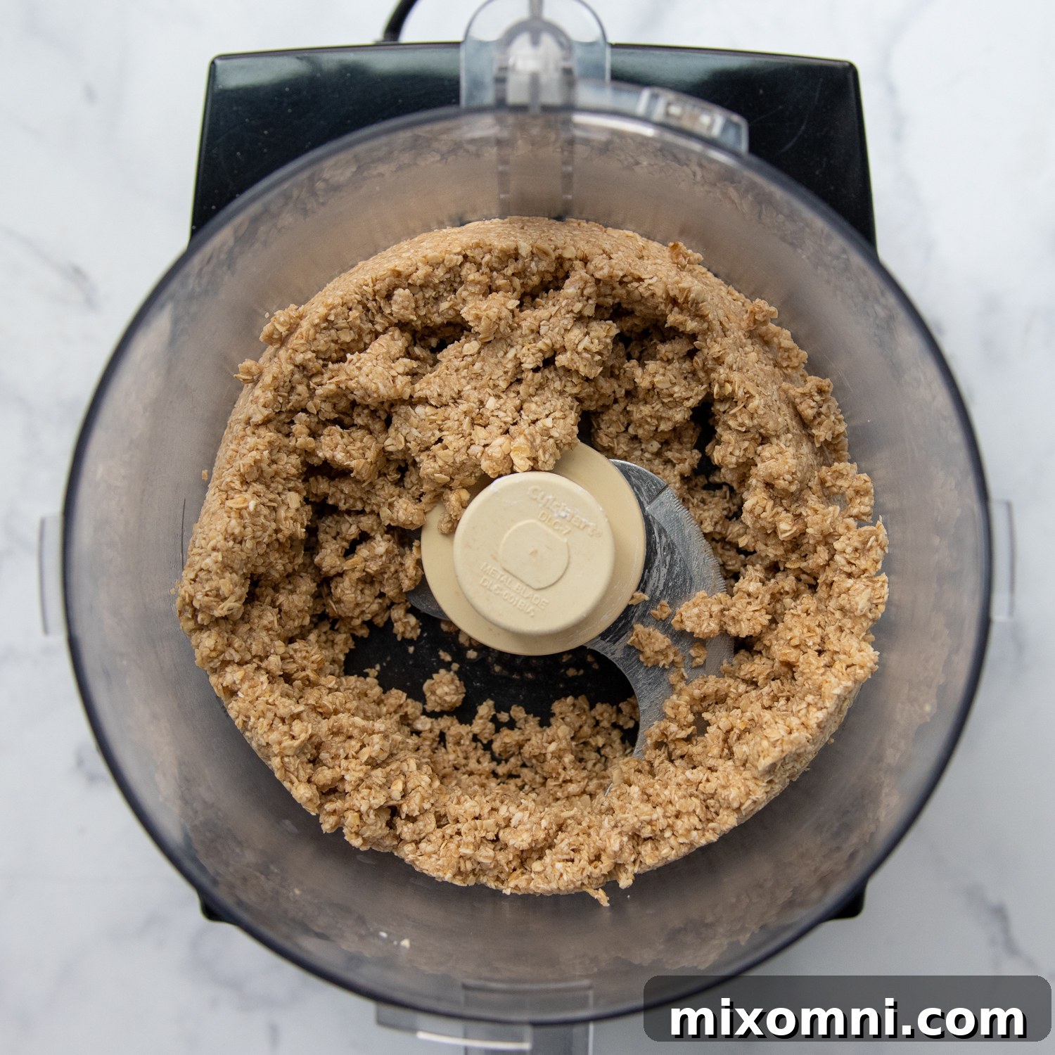 oats in a food processor with butter mixed in.