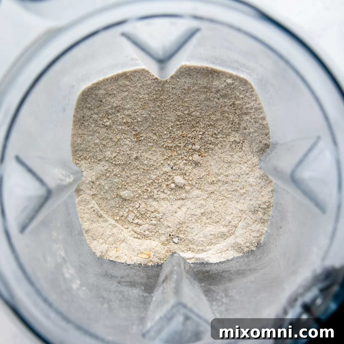 oats blended into oat flour.