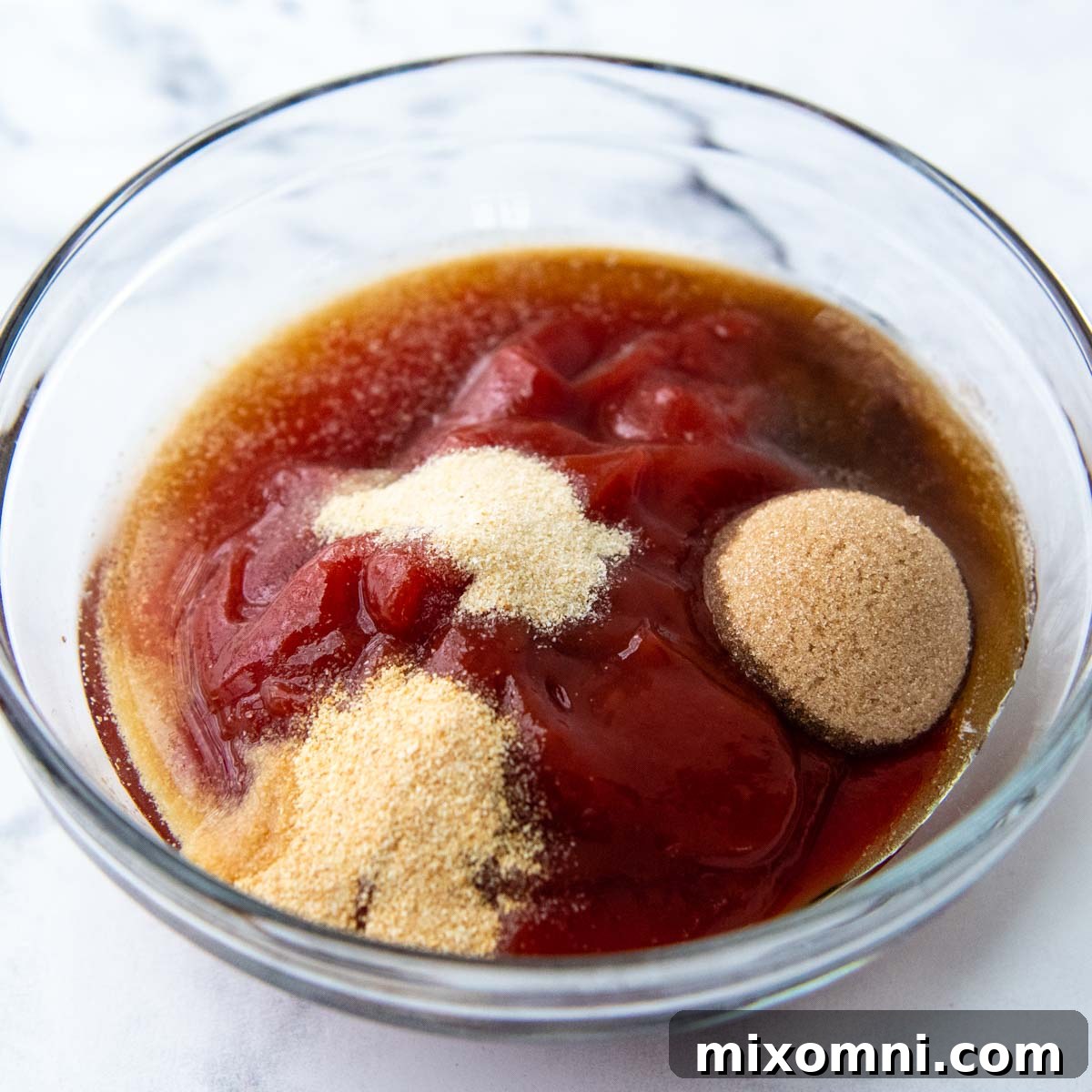 bowl with glaze ingredients