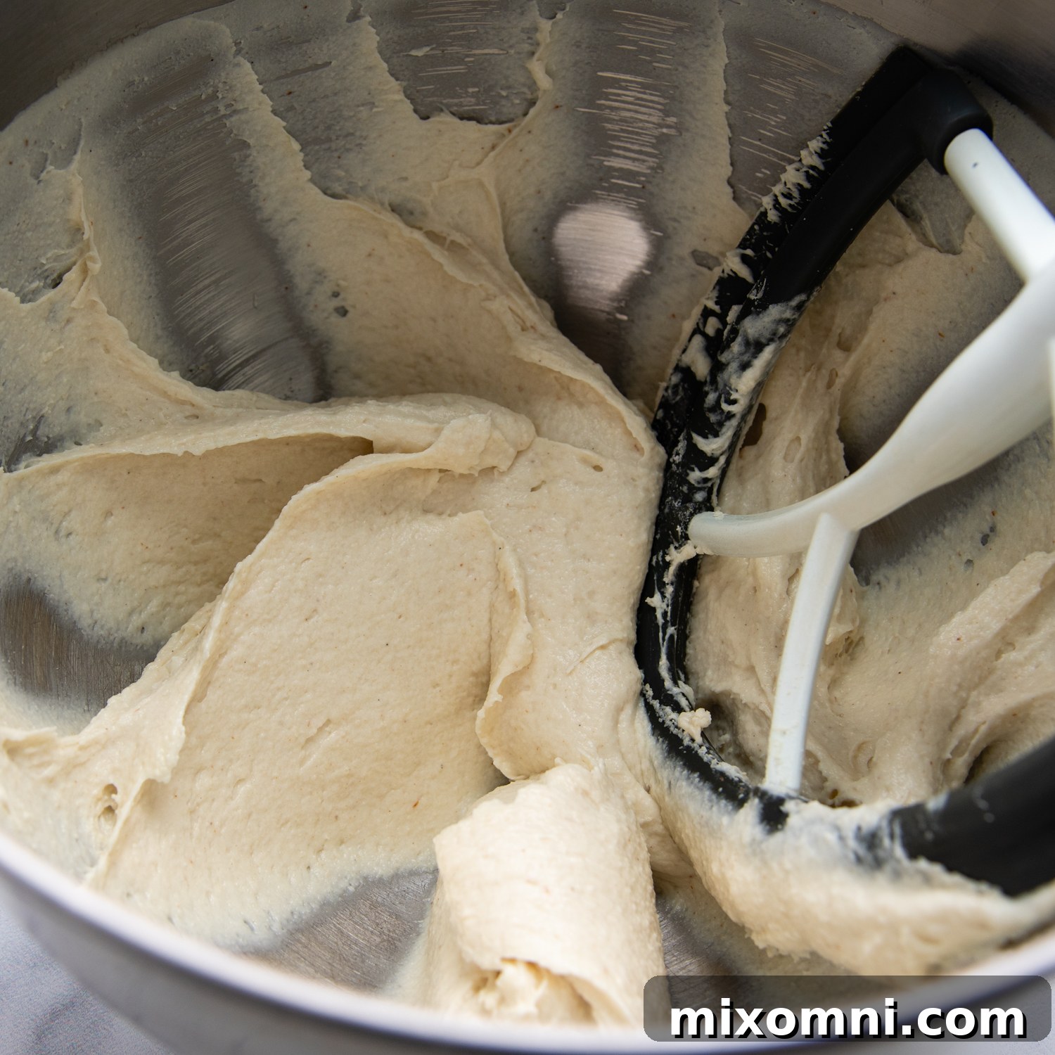 the dough in a large mixing bowl.