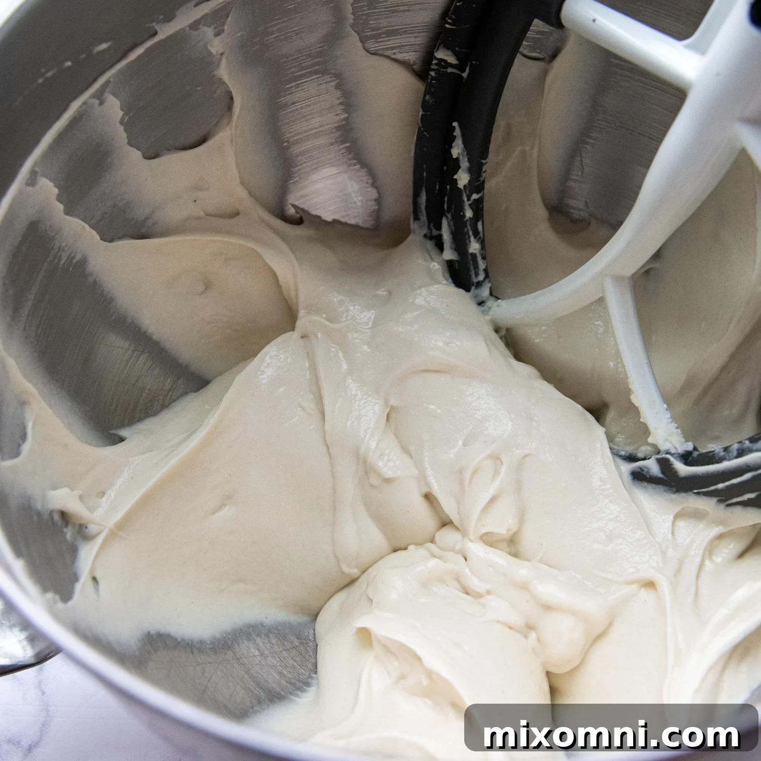 the soft dough in a mixing bowl.