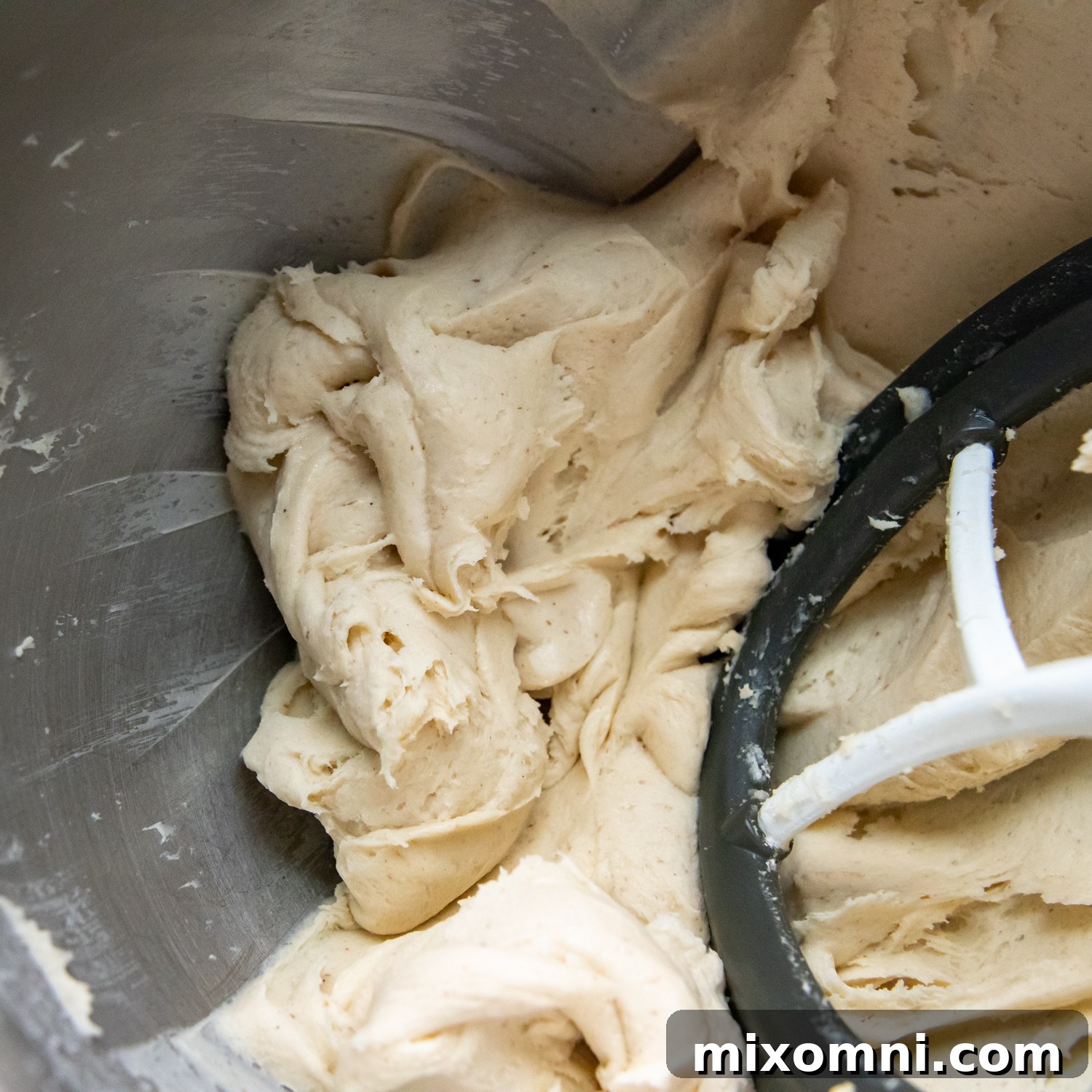 what the dough looks like after mixing.