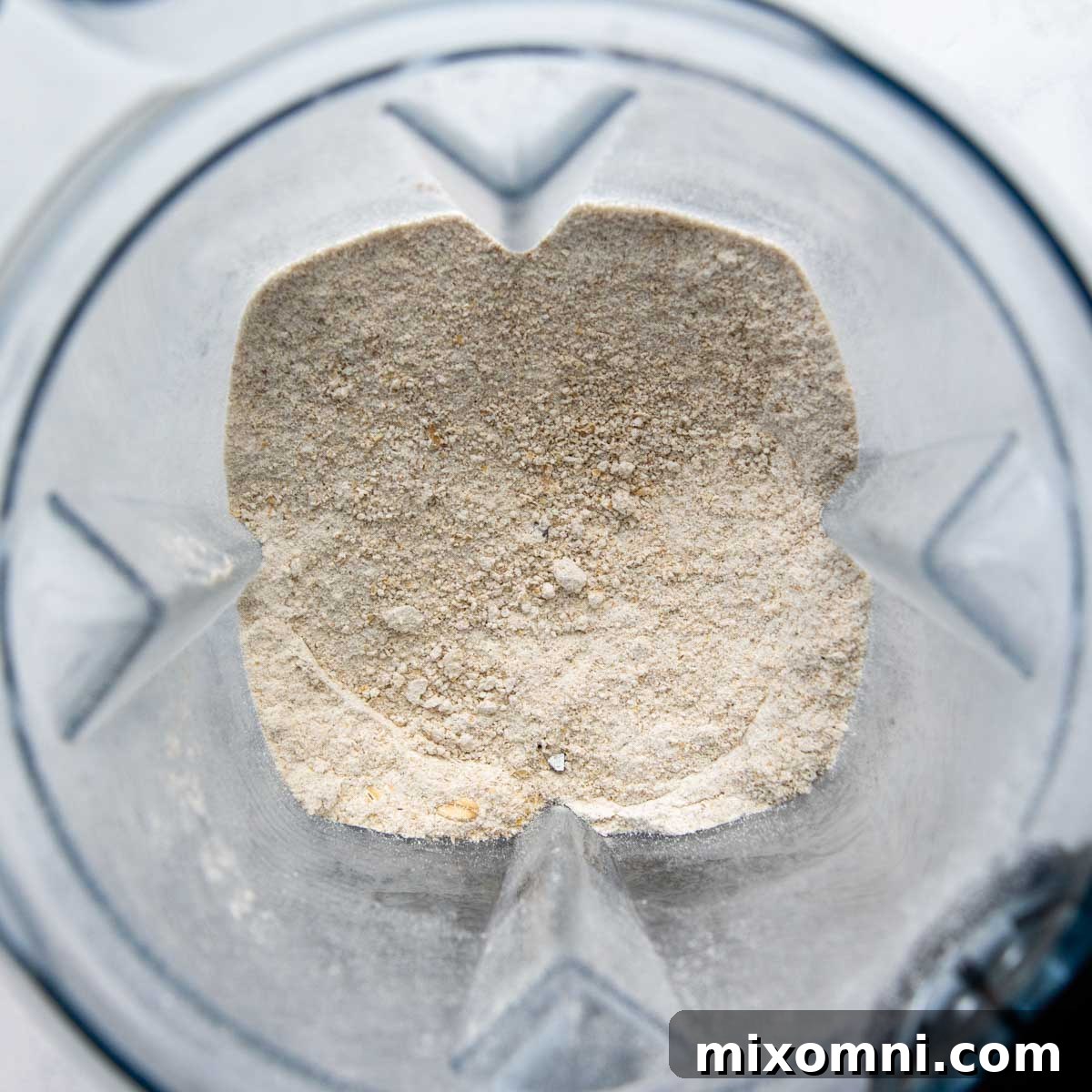 oats blended into oat flour.