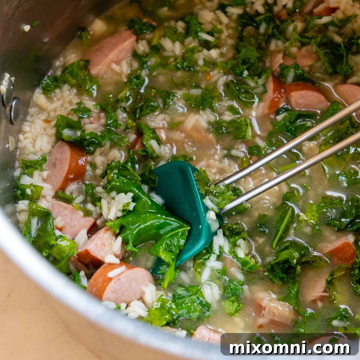 kale stirred in to wilt.