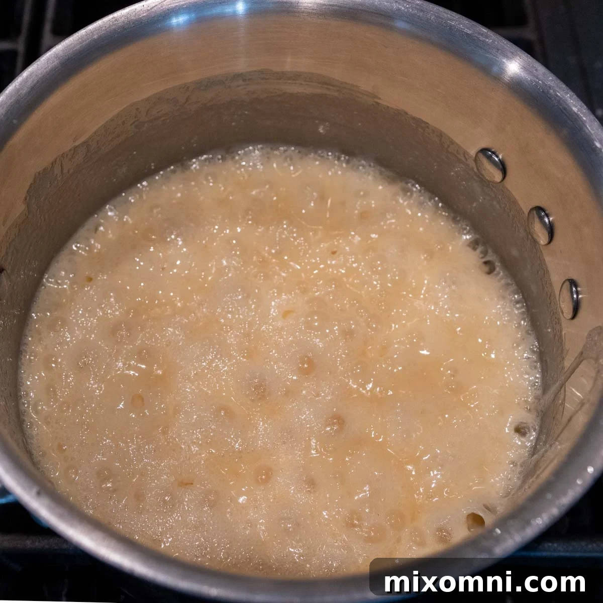 mixture at a full boil.