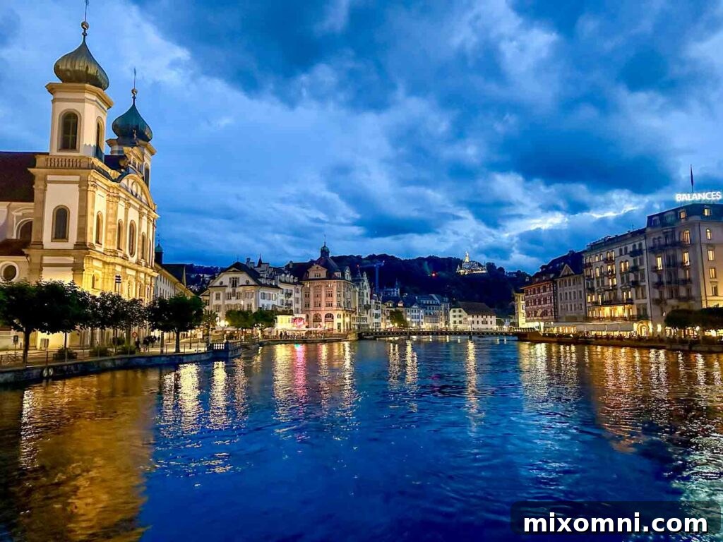 A lavish Swiss hotel breakfast buffet, showcasing a variety of fresh fruits, local cheeses, sliced meats, and packaged gluten-free muesli, with a focus on delicious and safe options for celiac travelers.