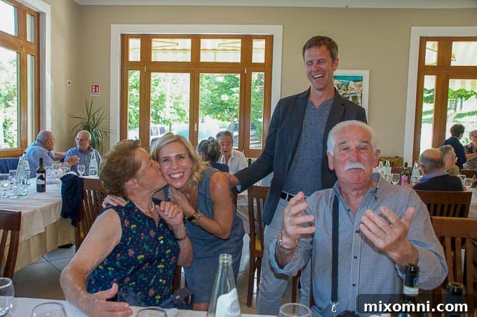 Charming Italian street scene with ancient architecture and vibrant local life.
