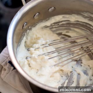 Images showing how to make filling for ding dong cake