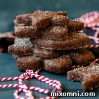 Stack of Basler Brunsli cookies.