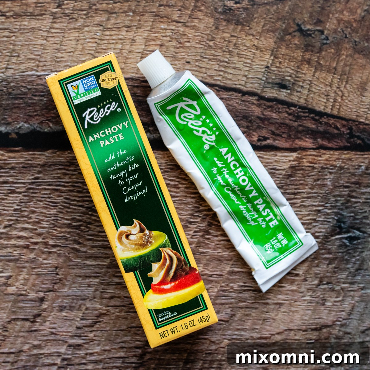 Tubes of garlic and anchovy paste, essential flavor shortcuts for quick cooking.