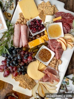 image showing final shot of charcuterie board ideas