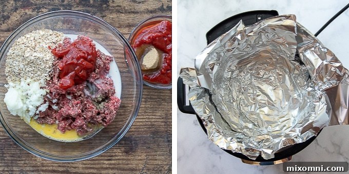 images showing how to make pressure cooker meatloaf