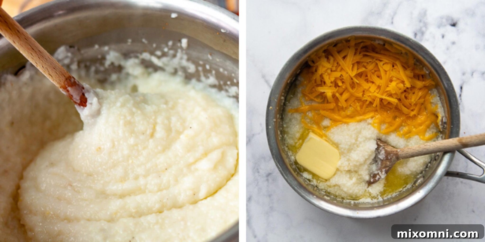 images showing how to make the grits