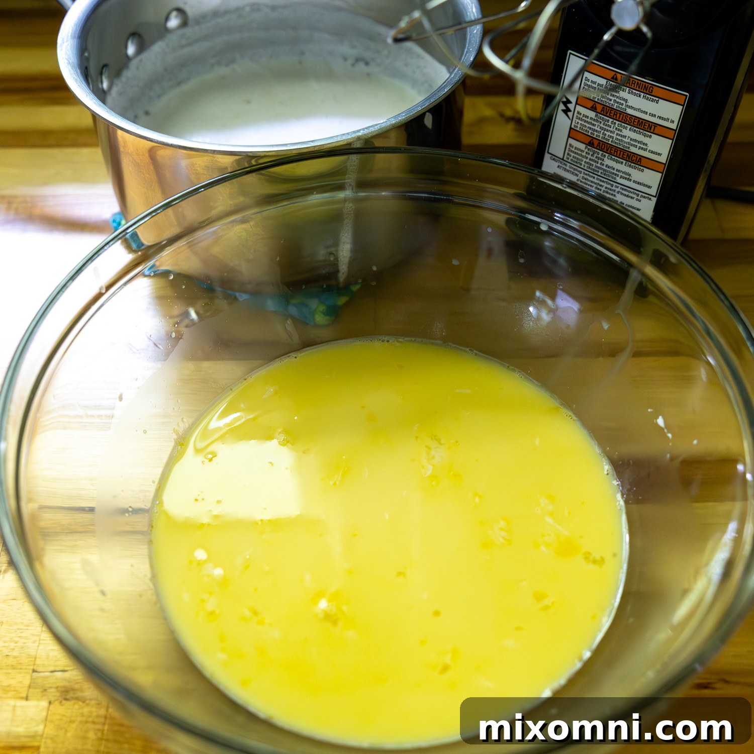 Ingredients in mixing bowl.