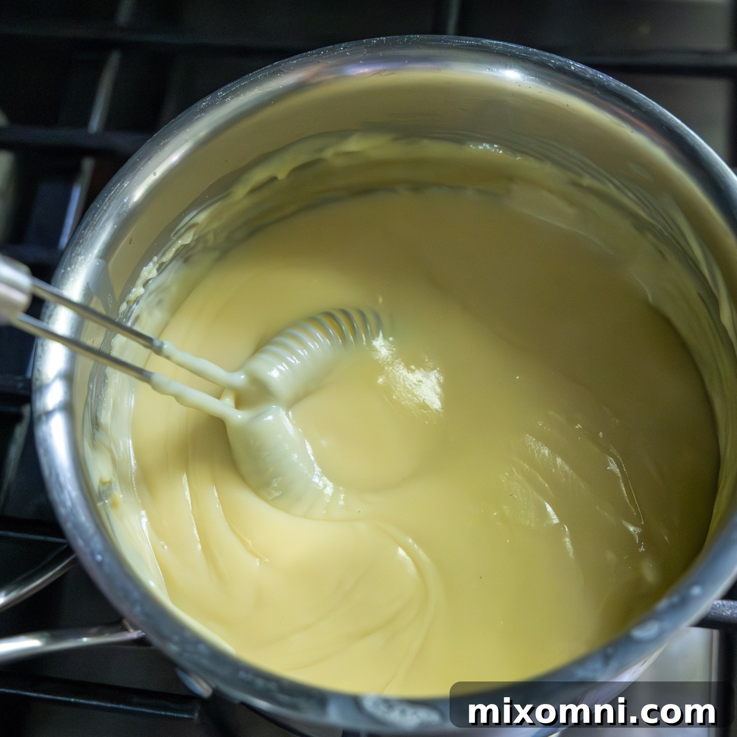 Thickened mixture.