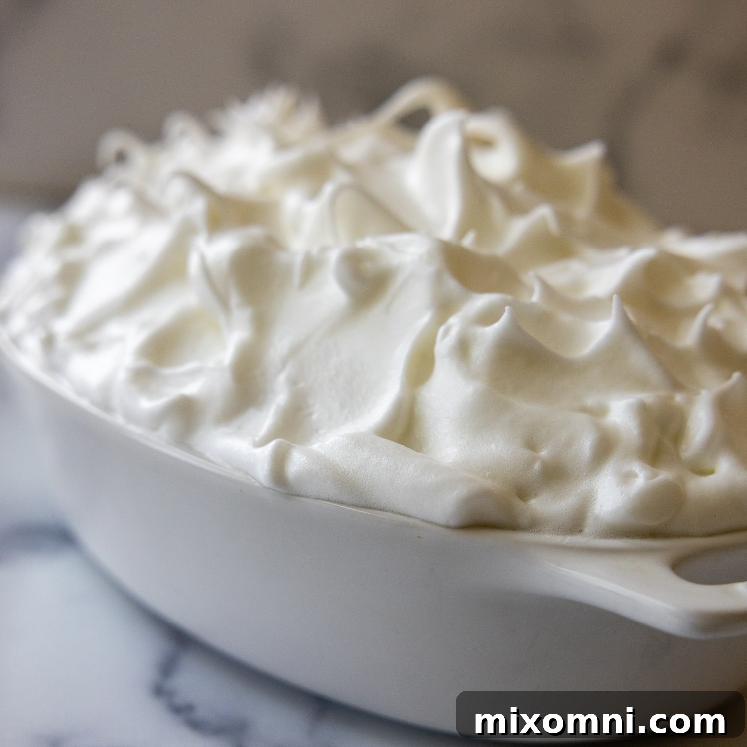 Stiff peaks on the gf banana pudding.